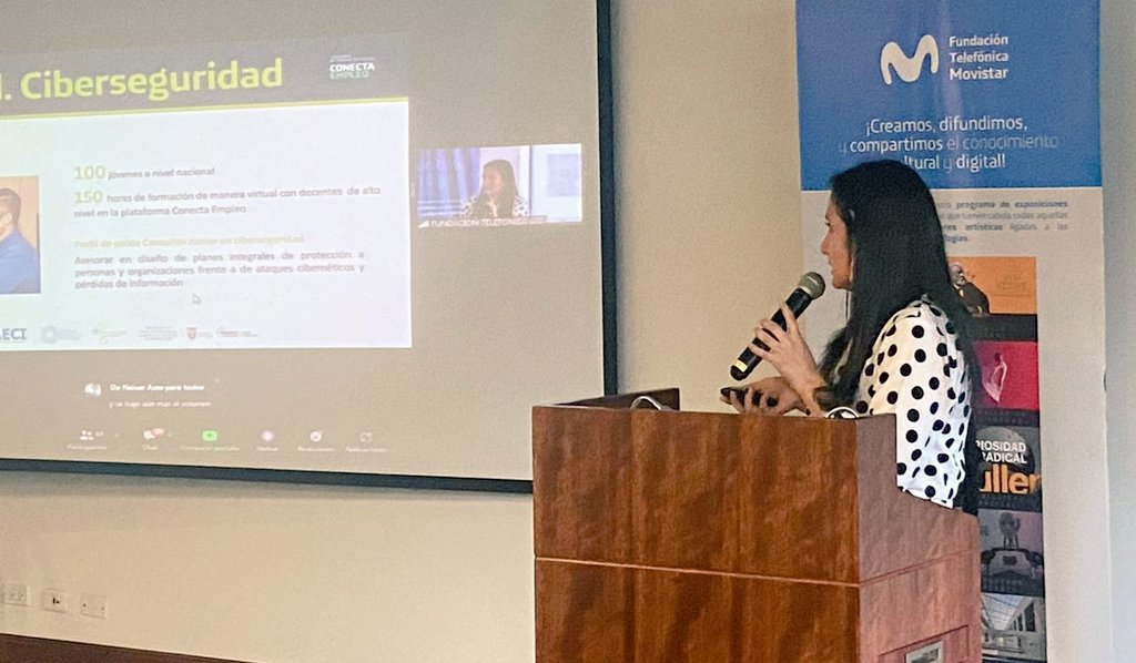 LuisBenatuilV's tweet image. ¡Nuestro compromiso como #AliadoDigitalDelEcuador🇪🇨 se sigue plasmando en acciones concretas! 

Hoy, Fundación Telefónica @FTMovistarEc inauguró el curso gratuito de formación acelerada en #ciberseguridad, una temática fundamental para la #digitalización👏

¡Seguro será un éxito!
