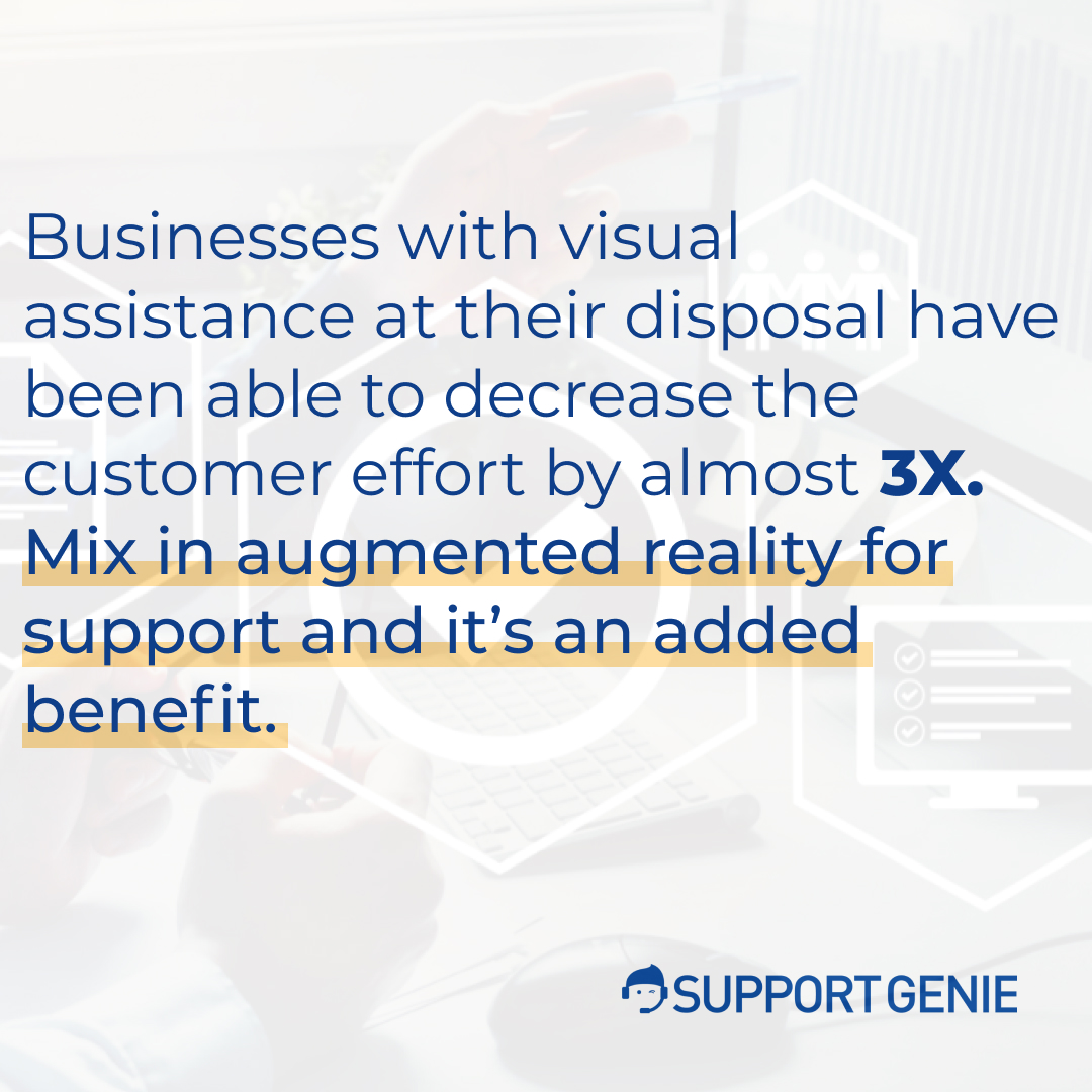 supportgenie's tweet photo. How long does it take your #hardwaresupport team to resolve customer's issues?
A simpler & easier remote #visualassistance platform powered by #ComputerVision #AI & #AR to overlay visual guidance for faster problem solving.
See if in action at https://t.co/EeSdKQhaS7 https://t.co/eWuZFgb4zz