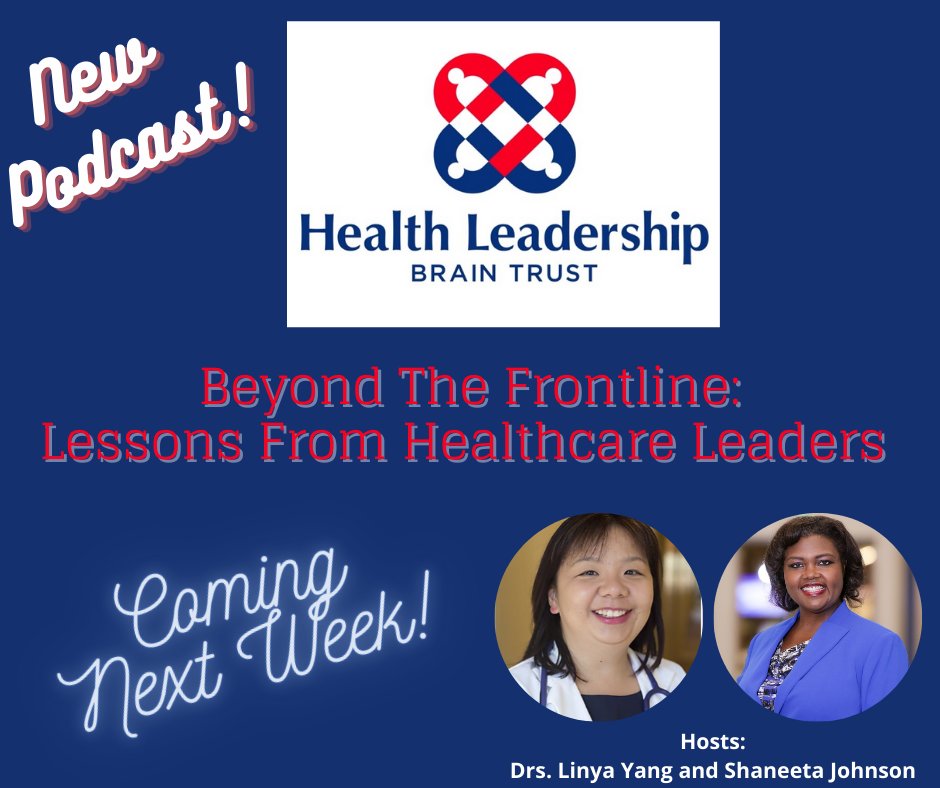 <a href="/HlthBrainTrust/">Health Leadership Brain Trust</a> Join us for the release of Season 1 of the podcast on July 13. #HealthLeadership #MBA  #healthequity #Physicianleaders. If you missed our trailer: healthleadershipbraintrust.podbean.com/e/beyond-the-f…