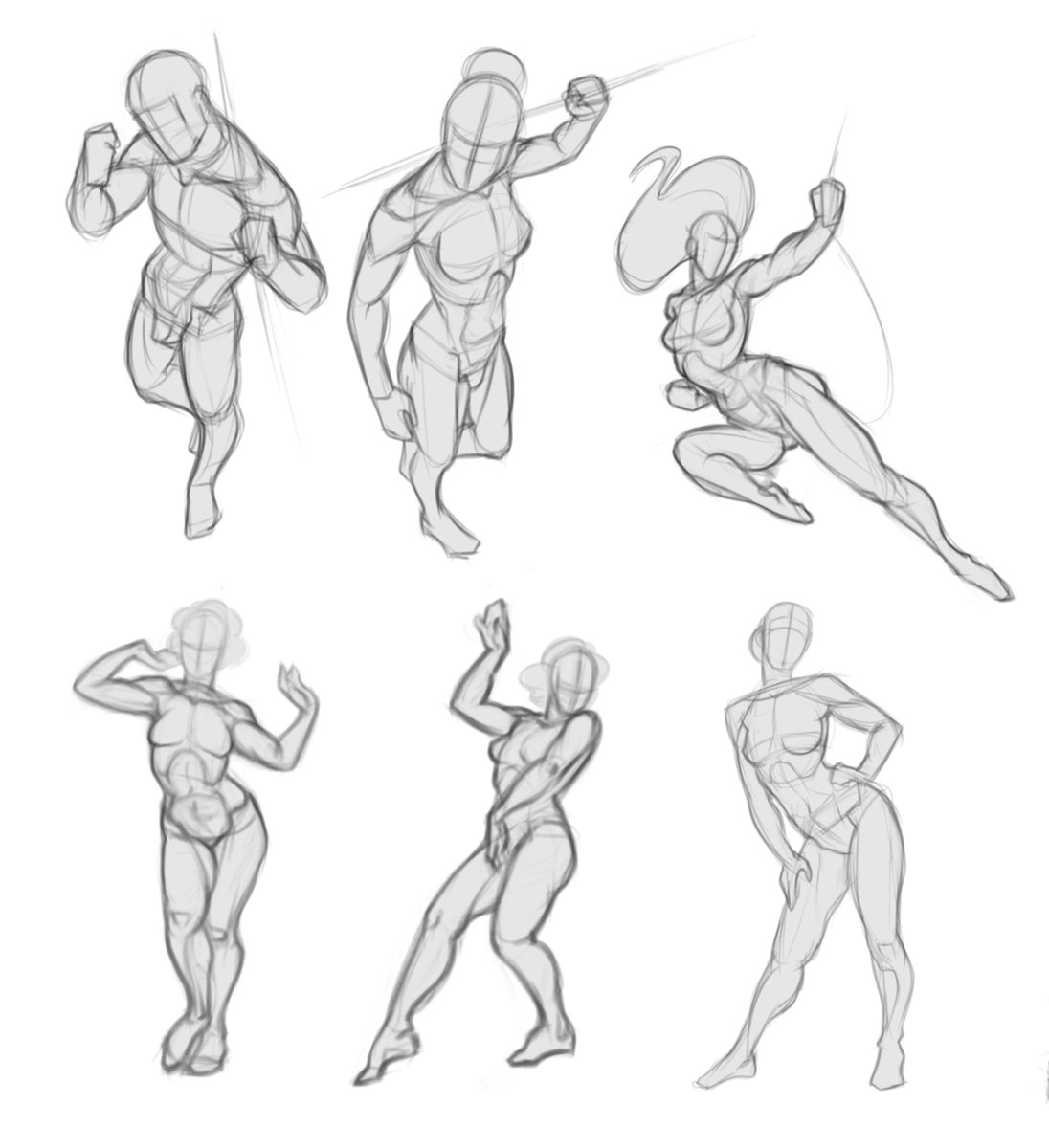 vickyzot's tweet photo. Finally finished one of my drawing courses today~
There is sketches that I did for pose practice during this course, most of the poses referenced from @theposearchives 
#ArtistOnTwitter #sketches https://t.co/EHFgdHIx9C