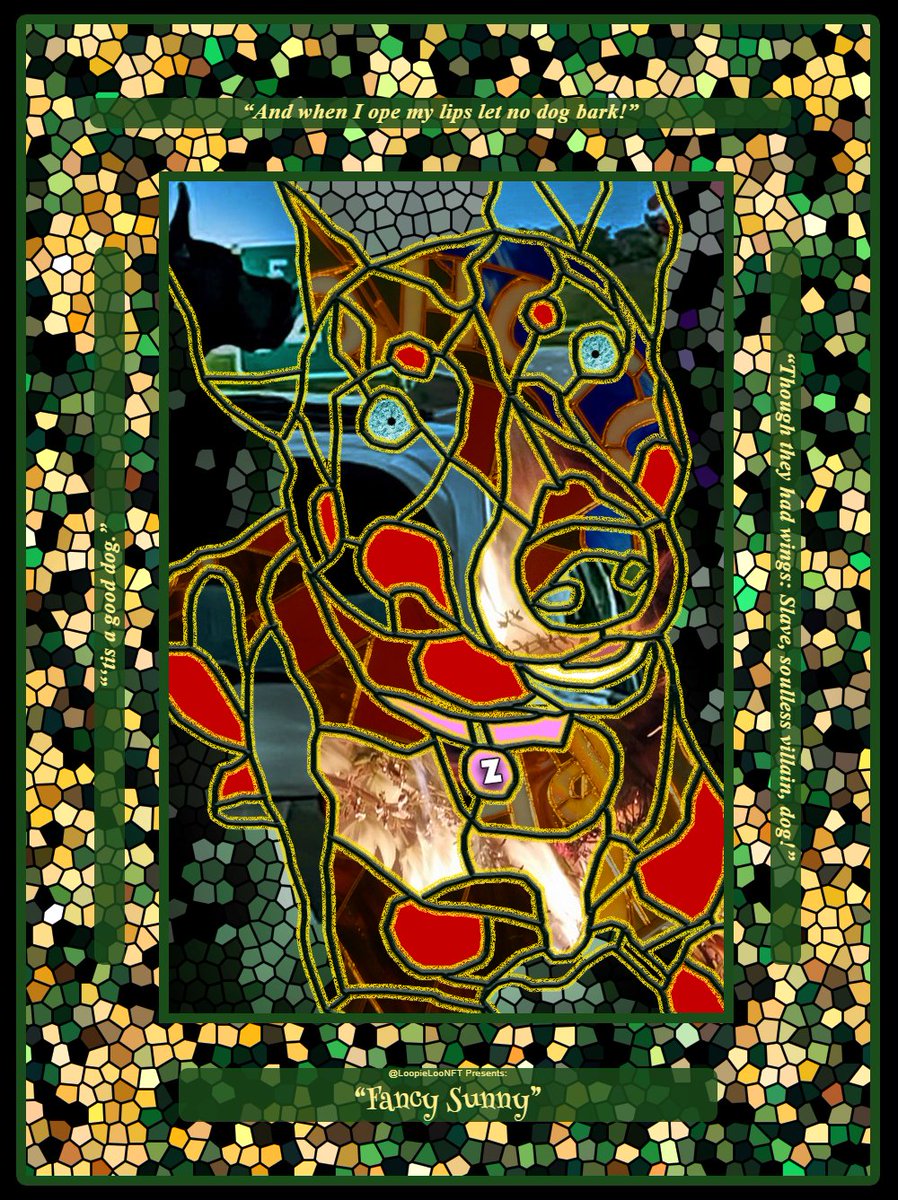 I purposely made a mosaic frame AND a mosaic background, just to see how many times the combo would come up. So far, there is only one -- "Fancy Sunny". Congrats to the minter. <a href="/LoopieLooNFT/">LoopieLooNFT -- SOLD OUT</a> #FREEmint is ongoing. Mint up to 25 free + gas. :-) #NFT #NFTs #NFTcollectibles