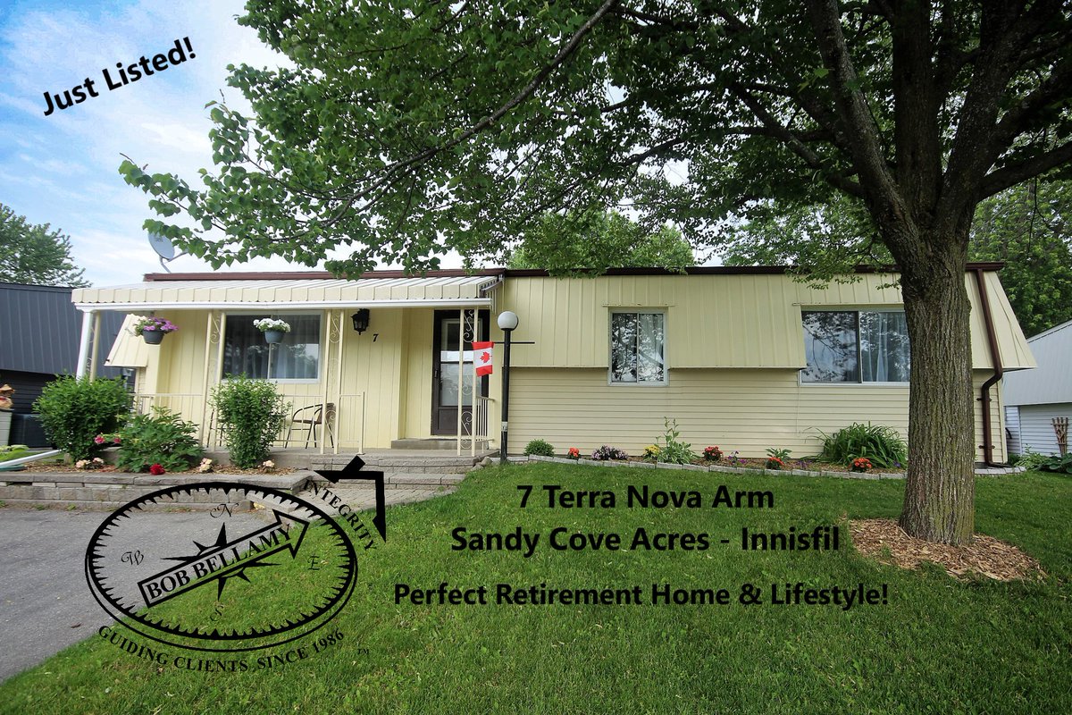 BobBellamy's tweet photo. Just Listed: 7 Terra Nova Arm, Sandy Cove Acres - Innisfil. Time to relax &amp; enjoy a perfect retirement home &amp; lifestyle! $369,900 MLS# 40281956. 
Take a Virtual Tour Here! https://t.co/UZqIXH4s9Q https://t.co/MKzXMguQBU