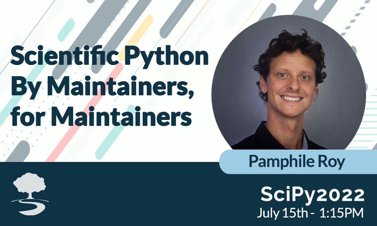 scientific_py's tweet image. @PamphileRoy will be at @SciPyConf 2022 with his talk "Scientific Python—By Maintainers, for Maintainers".
Join us at SciPy 2022 scipy2022.scipy.org and learn everything about Scientific Python! scientific-python.org
#scipy2022 #scientificpython