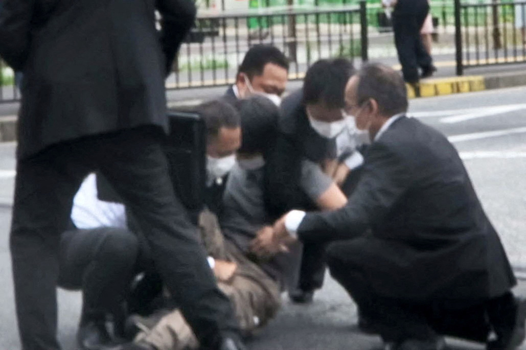 TRTWorldNow's tweet photo. Japan ex-PM Abe suspect tells police that he was unhappy with Abe and intended to kill him – NHK https://t.co/E0UQO1Fvos