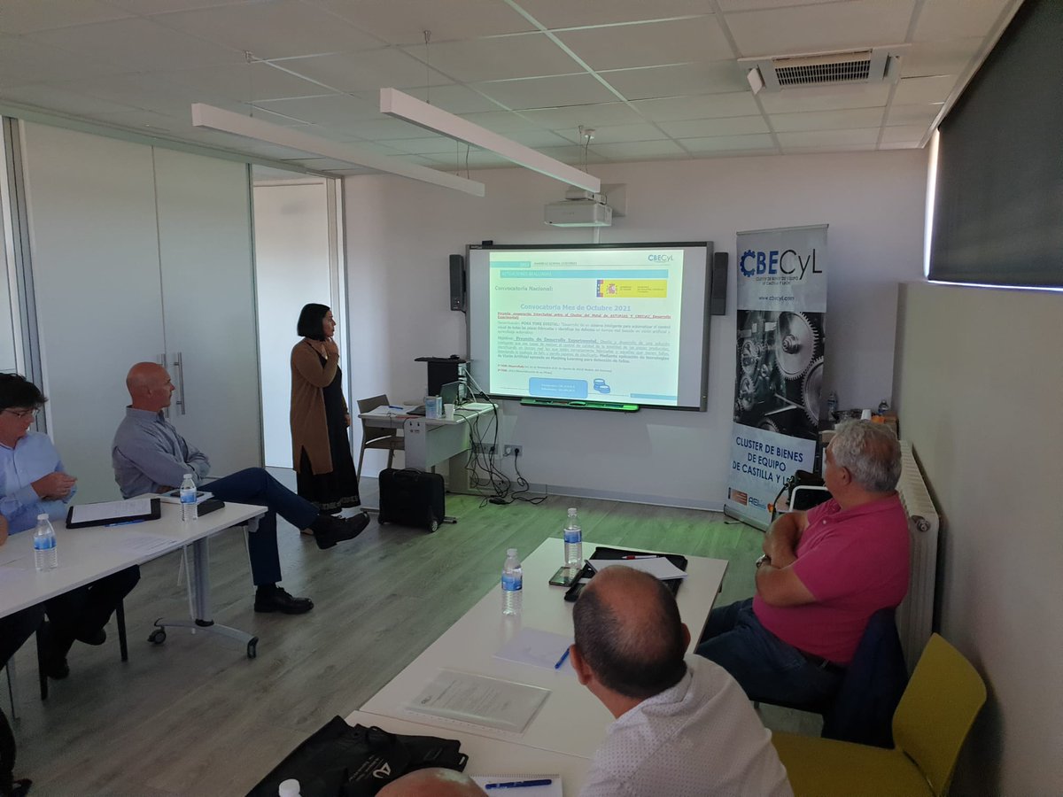 _CBECyL's tweet photo. 🧐Ayer presentamos dentro de la Asamblea de socios de @_CBECyL  el desarrollo del proyecto colaborativo intercluster POKA YOKE DIGITAL, en el que se trabaja con tecnologías #machinelearning junto a @MetaIndustry4 
 Conoce el proyecto 👉🏻 https://t.co/1zuveTpsUd https://t.co/gWfZkVR7QH