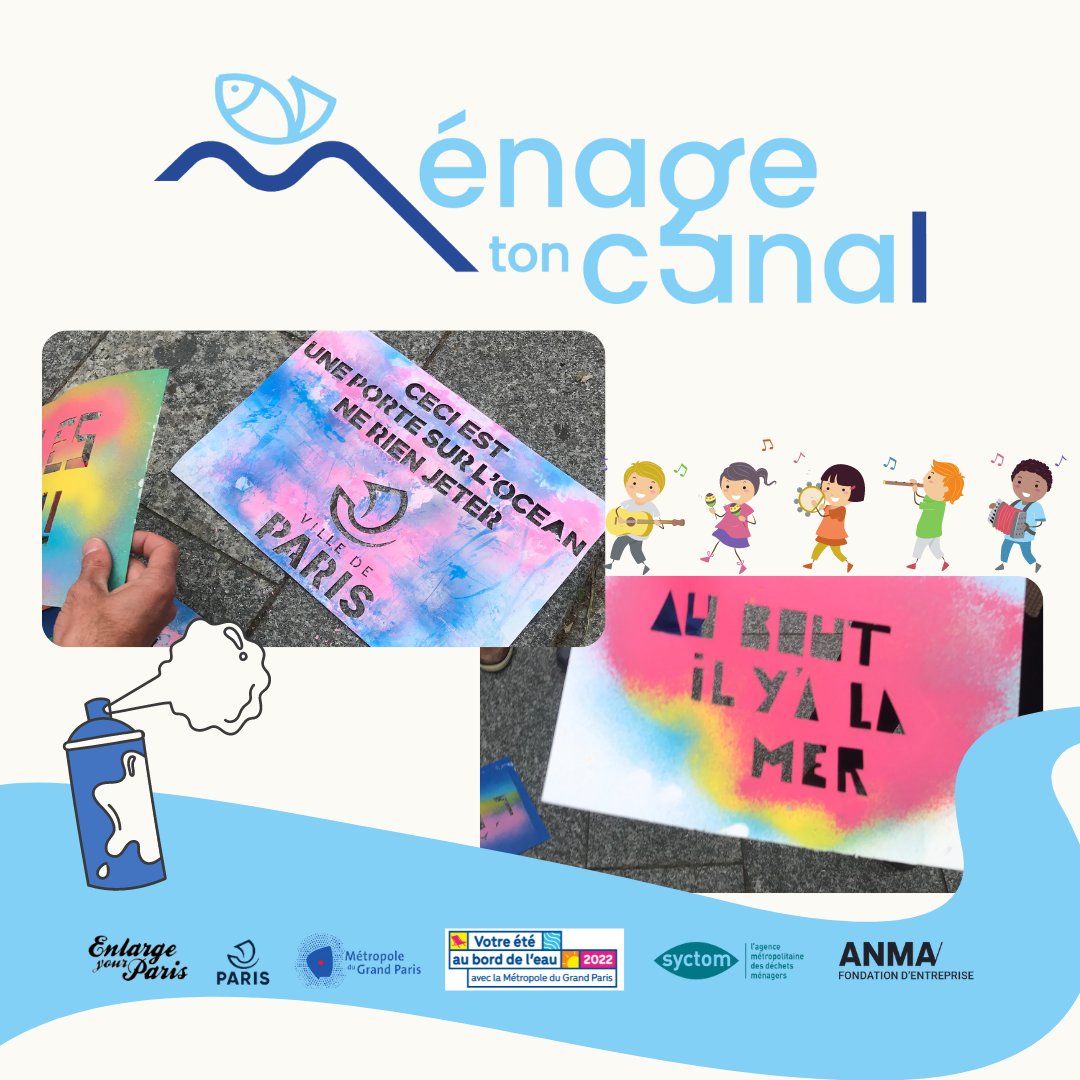 🌊 La mer commence ici, préservons la! 
Parade musicale Clean tag
16 Juillet à partir de 14h
Inscriptions ici: urlz.fr/iJ9I
♻️ Venez sensibiliser les parisien.nes à la réduction et au tri des déchets avec <a href="/aremacs/">Aremacs</a> et <a href="/OceanAsCommon/">Ocean as common</a>
#MénageTonCanal #EteduCanal #planete
