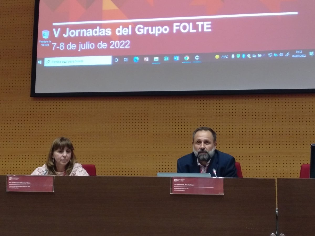 Se están celebrando las V Jornadas #FOLTE: Hacia una nueva realidad de las tecnologías educativas. IA y enseñanza híbrida y el Vicerrector de Estrategia y Universidad Digital de la <a href="/UMU/">Universidad Murcia</a> <a href="/pedromruiz1/">Pedro M. Ruiz</a> y el Coordinador de TI <a href="/ANRUMART/">Antonio Ruiz M.</a> están participando!
lnkd.in/ec3KtHme 🚀
