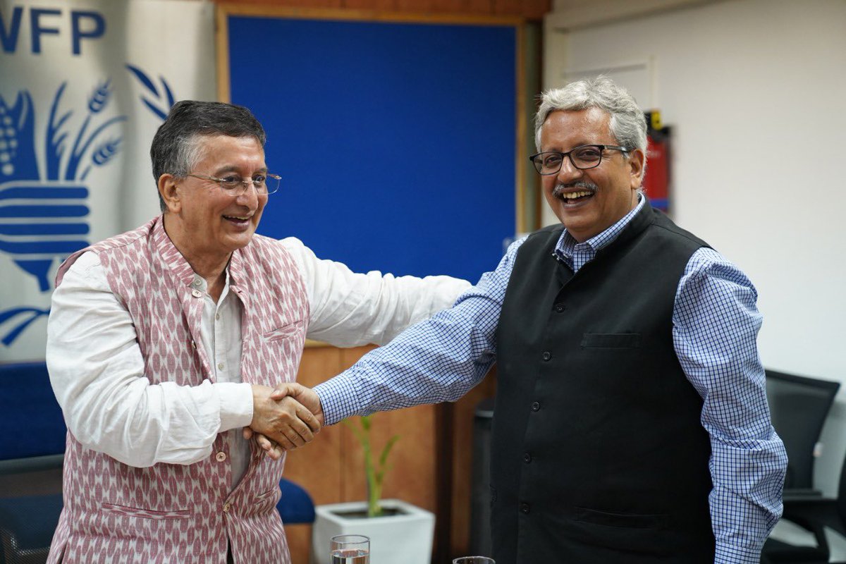 BishowParajuli's tweet photo. Huge delight &amp; pleasure to catch up with @neerajPATH &amp; his India team : Path and @UNWFP_India team have joined to support Govt lead by @fooddeptgoi @Secretary_DFPD in rice fortifications &amp; improve intake of vitamins &amp; minerals &amp; address concern of malnutrition. https://t.co/JuLpsjtRYD