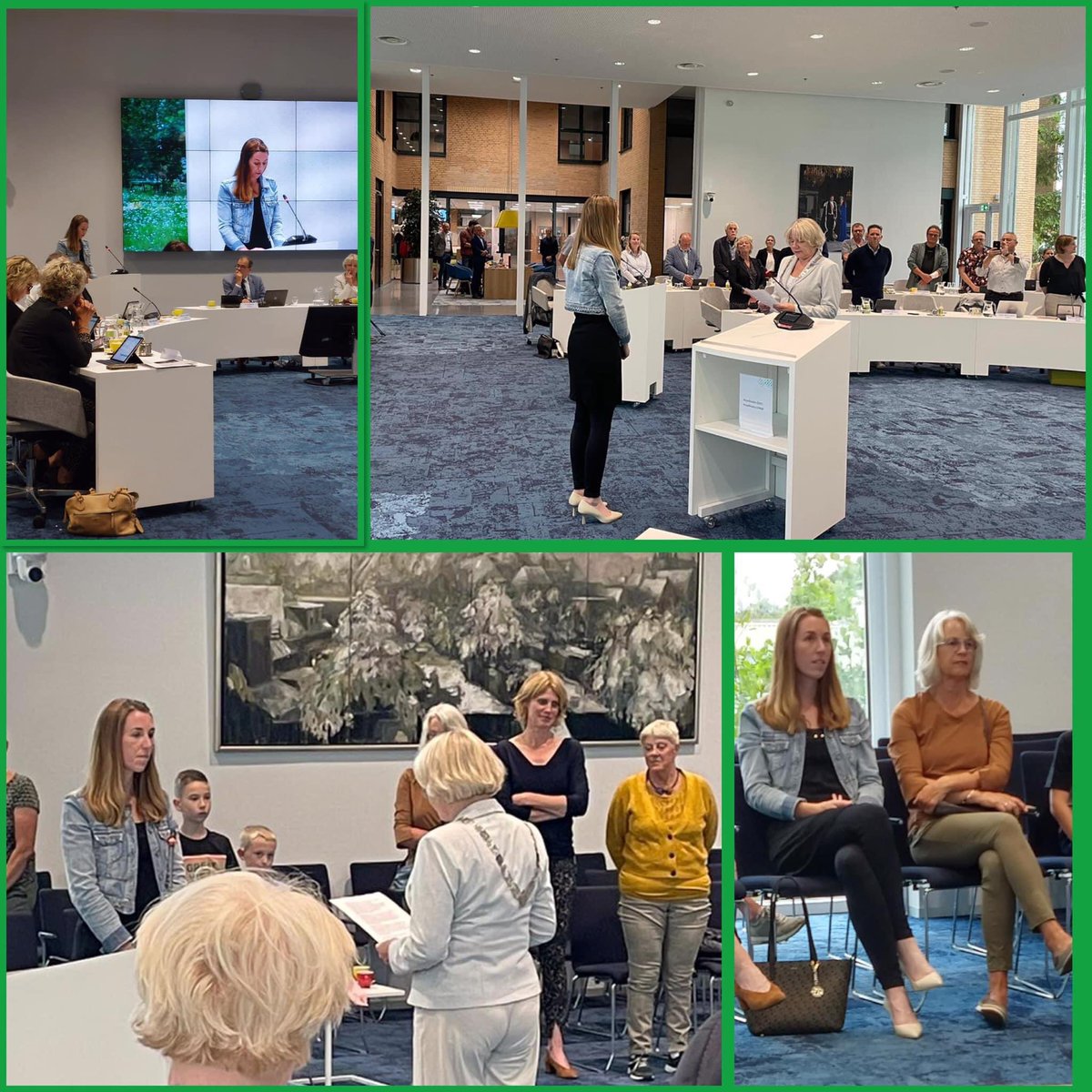 Gisteravond is Dorine Vlaar-Vroonland beëdigd tot raadslid van de gemeente! Ook mocht zij meteen haar inhoudelijke bijdrage geven over het energielandschap.