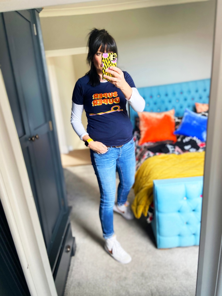 💥SUMMER SALE 💥Super Duper T shirts are now £20 + P&amp;P for a limited time only. These are printed to order so please allow one to two weeks turnaround. Available in unisex navy blue and dark chocolate. Perfect on their own or teamed with a long sleeved top for colder days. ⁠