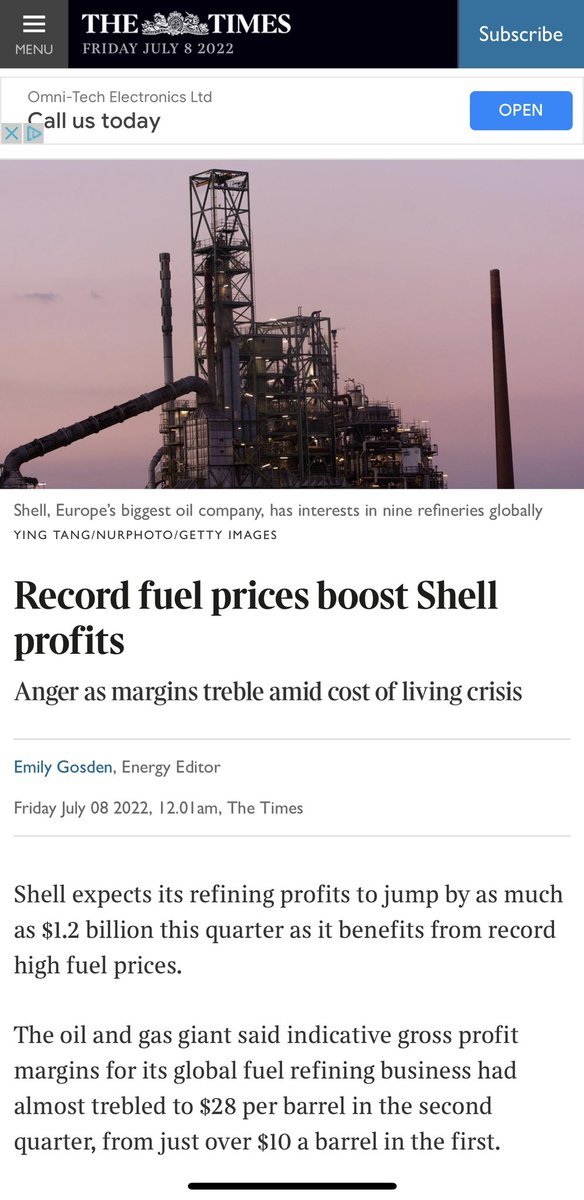 Back @FairFuelUK @HowardCCox @halfon4harlowMP efforts to stop this relentless oil corp profiteering by getting #pumpwatch in place  NOW! @GBNEWS @TalkTV @thetimes @emilygosden @SteveBakerHW @PennyMordaunt @TomTugendhat @tnewtondunn @Nigel_Farage @Iromg @petercardwell