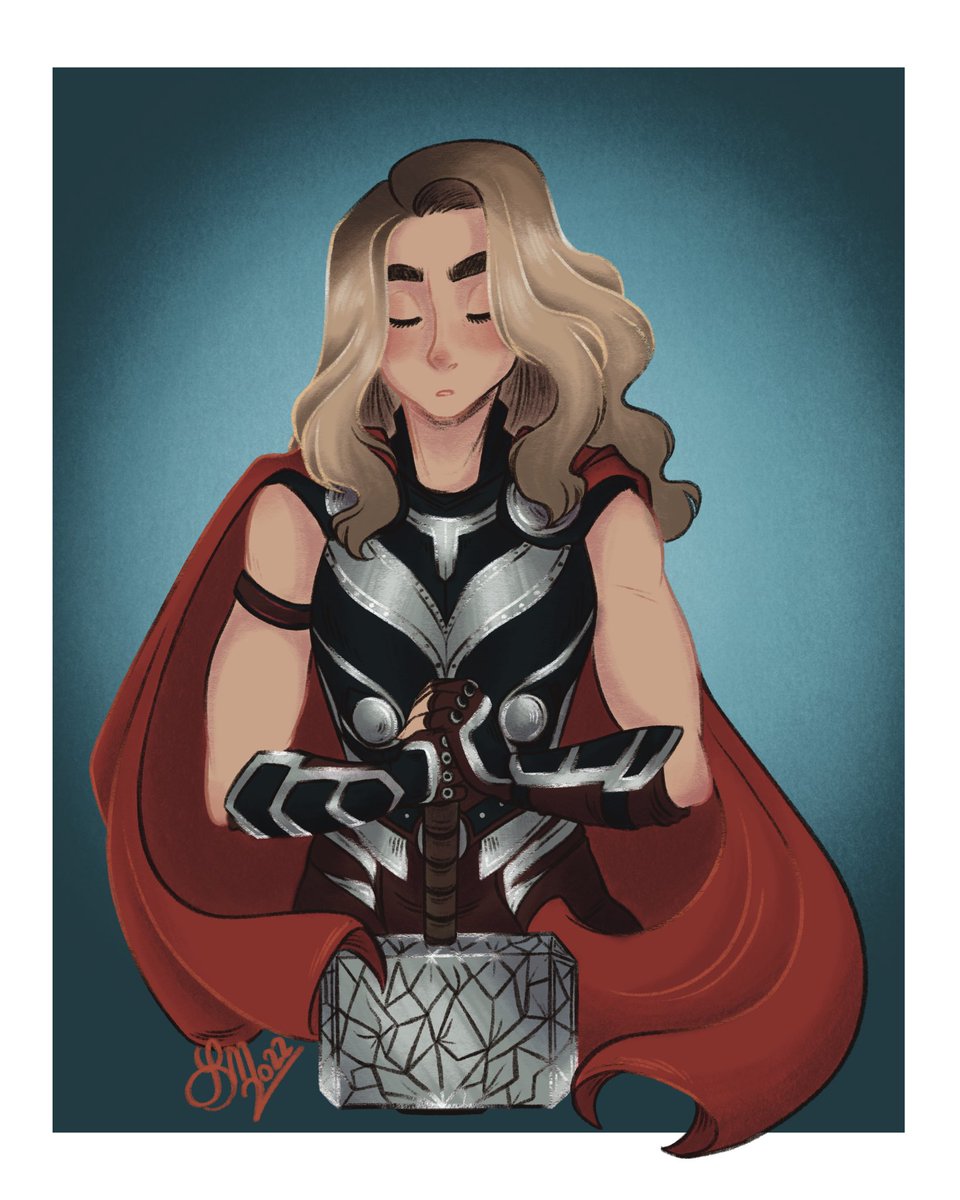 lizzidraws's tweet photo. The Mighty ✨⚡️✨ #JaneFoster #Thor #ThorLoveAndThunder #MCU #TheMightyThor https://t.co/NCMeiWtwNN