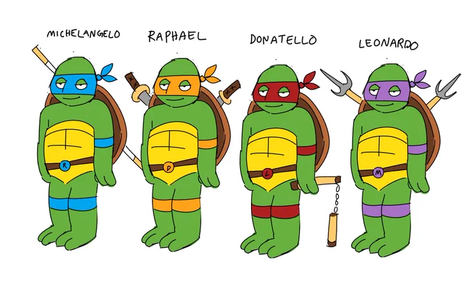 For the people who don't like the 2018 TMNT animation and character designs: I have created the perfect turtles for you so you don't have to worry about watching based animation anymore 