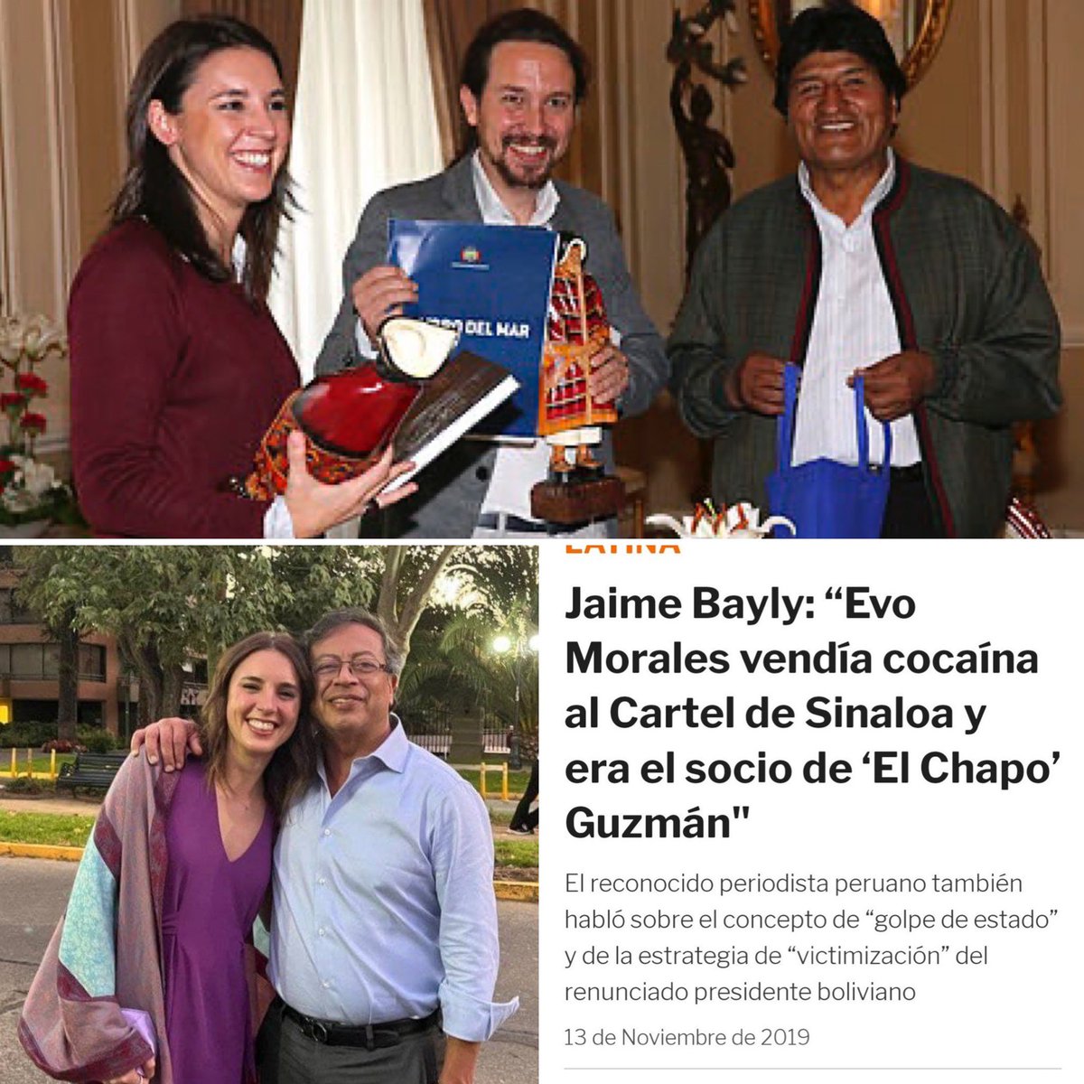 IRENE MONTERO:

“Dónde no me verán nunca es junto a un narcotraficante”

La palabra credibilidad te queda muy grande #IreneMontero