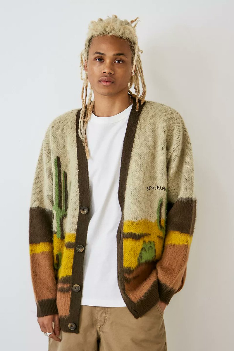 Shelby's Desert Cardigan
Brand: BDG (sold by Urban Outfitters)
Link: urbanoutfitters.com/en-gb/shop/bdg…

#shubble #shubblesweaters