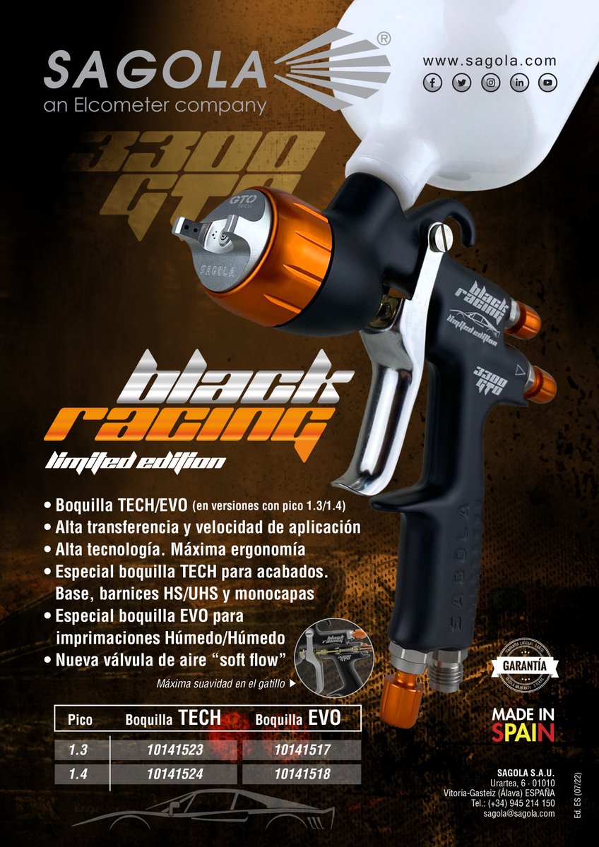 SagolaOfficial's tweet image. La nueva Sagola 3300 GTO Black Racing ya está disponible en todo el mundo.
¡Contacta con tu distribuidor local!
.
#sagolapower #teamsagola #experienceSAGOLA #sagola4600trophytruck #sagola3300gtoblackracing #black #racing #sayonaraoverspray #sagola4600xtreme #sagola3300gto