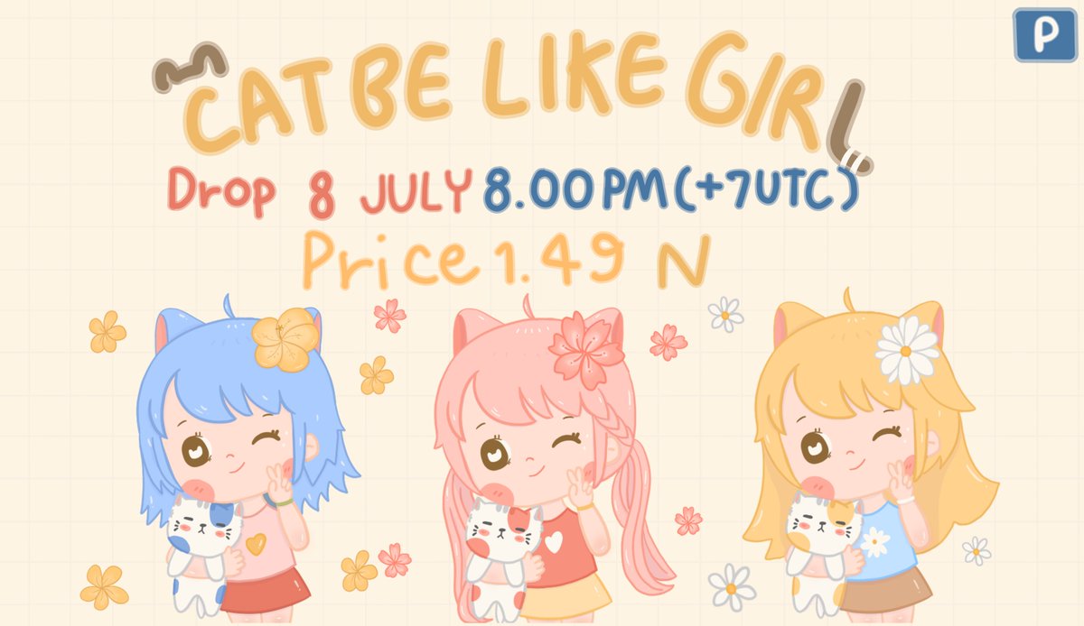 สวัสดีฮะ ตาลจาก Cat be like girl Collection นะฮะ
วันนี้จะอัปเดตดรอป สองทุ่มเจอกัน!!
✨8.00 PM.(+7 UTC)
🌟 Only 1.49 Near 🌟Edition of 1
Available on Paras
paras.id/collection/cat…
Cat lover Community
linktr.ee/tenno_maruta