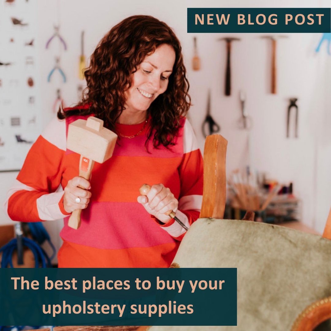 Where are the best places to buy upholstery supplies when you’re starting out? Over the years I’ve shopped around for the suppliers I know are good quality and reliable. Today, over on the blog, I’m sharing with you my go-to places. vintiqueupholstery.com/blog/