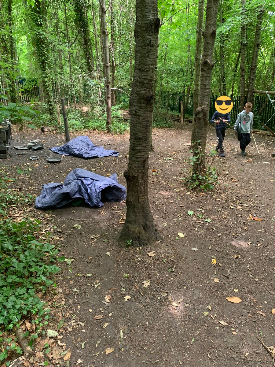 DanesfieldFS's tweet photo. Awesome fun with Y3 this avo in the forest….spot where the girls were hiding, the boys didn’t notice them 😂🫣🙈 #underthetarp #denfun @DanesfieldSchl @DanesfieldY3 https://t.co/hJCZFD32Zz