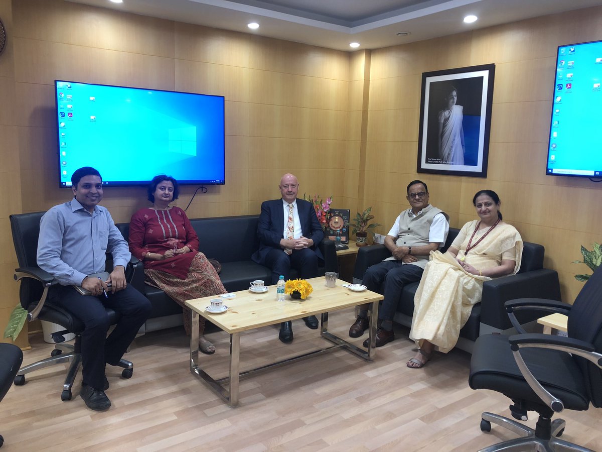 Fantastic discussion with <a href="/PrinSciAdvGoI/">Principal Scientific Adviser, Govt. of India</a> Dr. Ajay Kumar Sood and his team. Indo-Danish #GreenStrategicPartnership for the Good, Great and Green <a href="/KlimaMin/">Klimaministeriet</a> <a href="/DenmarkinIndia/">Rasmus Abildgaard Kristensen</a> <a href="/UFM_MIN/">Uddannelses- og Forskningsministeriet</a>