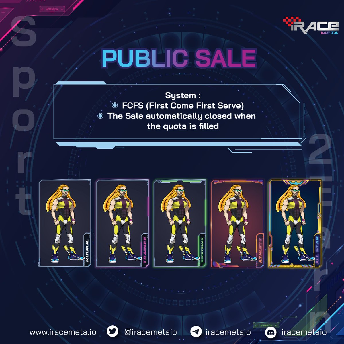 Hello Racers,

This is the Privilege of NFT Avatar Gen Zero for Whitelist &amp; Pre-Sale
🚨Do not miss out this amazing utility NFT 🚨