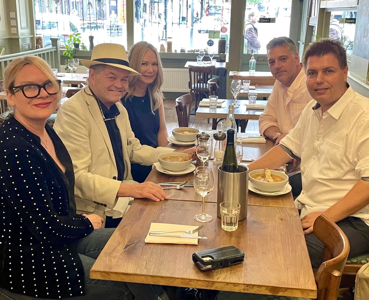 Thank you <a href="/GlennGretlund/">Glenn Gretlund</a> for lunch today. It was nice meeting you and seeing <a href="/iainlee/">Iain Lee MNCPS Acc.</a> again!
<a href="/7aRecords/">7aRecords</a> has done some wonderful releases for all <a href="/TheMonkees/">The Monkees</a> , with more to come!
Micky’s assistant, Jane, joined us as well.