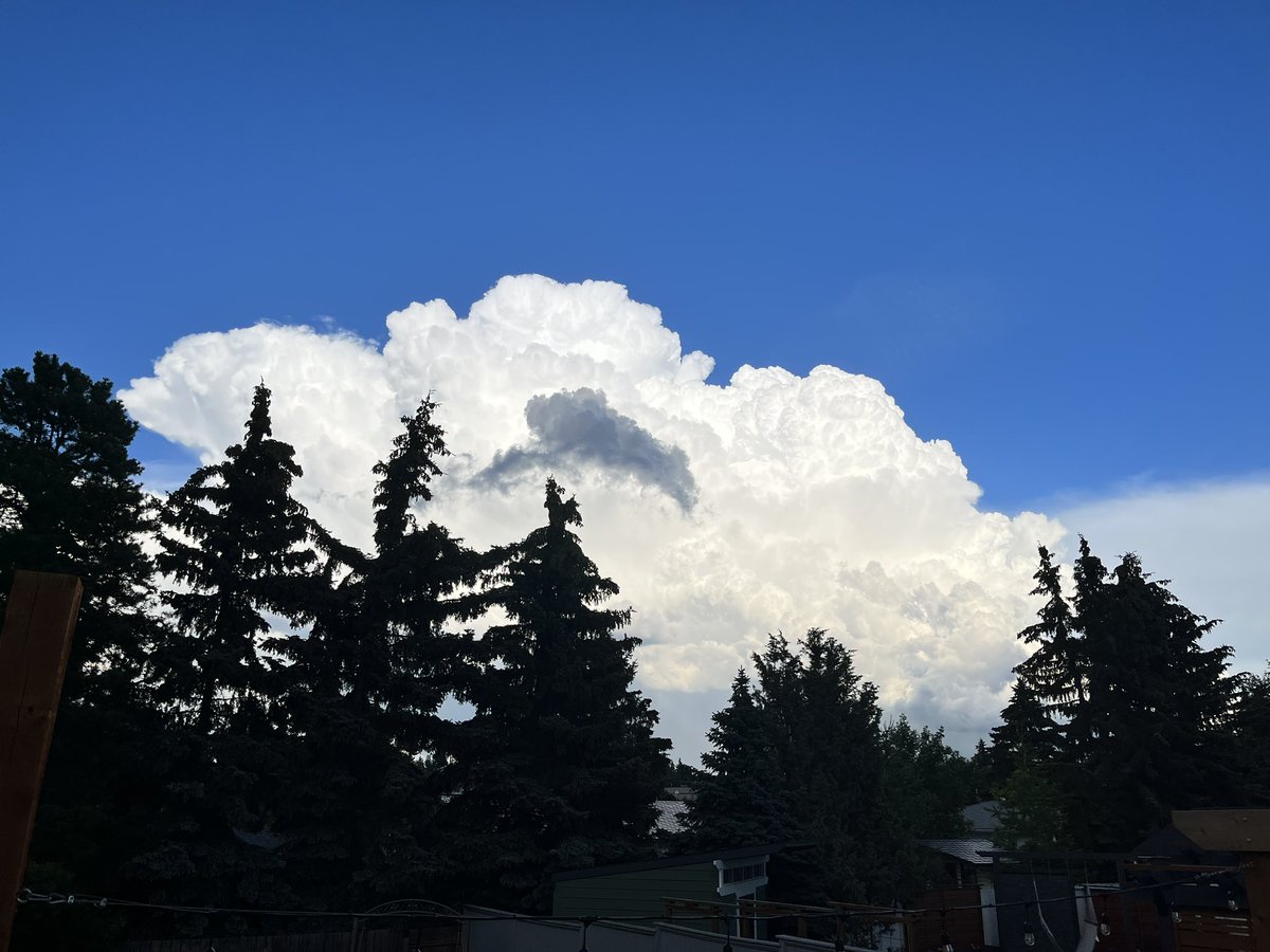 its__Rachelle's tweet photo. Some pretty cool cloud formations!Looking south east of Sherwood Park! #abstorm #yegwx https://t.co/xGoU4jd9aA