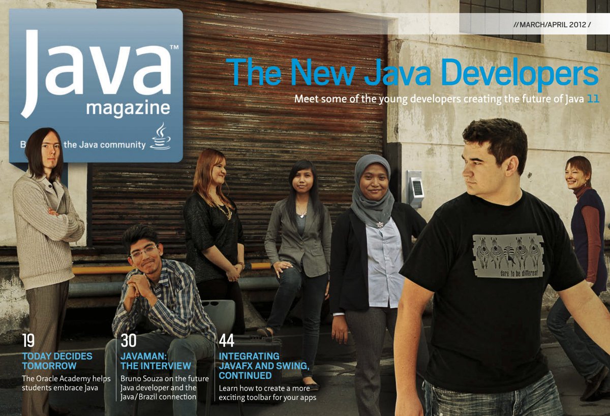 ktosopl's tweet image. Fun fact, that's a shot from the 2012 (!), Java Magazine 😅
Man, that was a while ago... 😅
#javamagazine