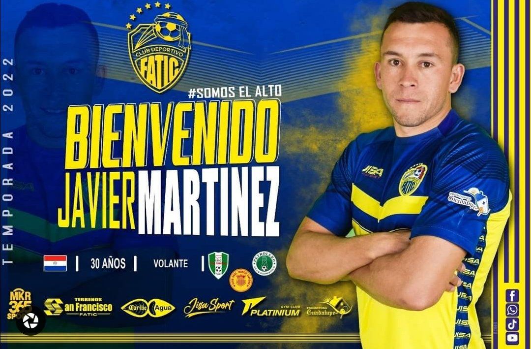 PABLOLEYESG's tweet photo. El delantero Paraguayo 🇵🇾 Javier Martínez @JavierM51327891 últimamente en #RealTomayapo 🇳🇬 de #Bolivia 🇧🇴 es nuevo jugador del #CDFatic 🇺🇦 del mismo país. https://t.co/sHz1RQJjz4