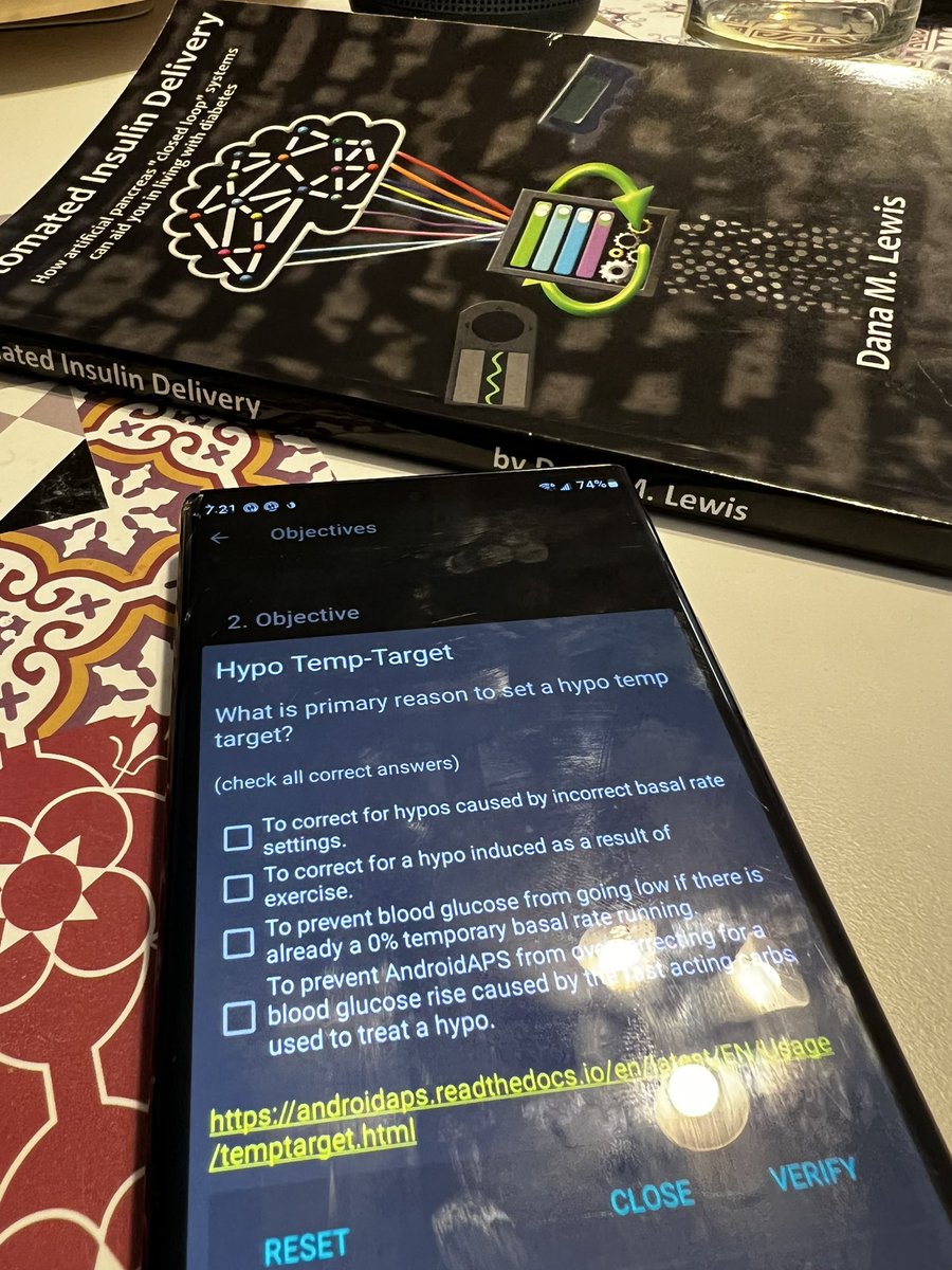 dulcesitosmios's tweet image. Día 1. En exámenes finales ja, ja literal. #openaps #androidaps sabían que uno de los filtros para su seguridad es pasar su examen antes de arrancar con todo con su APS? 🤯