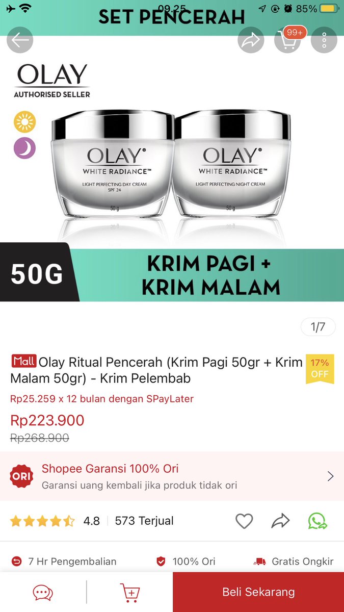 stezzariffany's tweet photo. @ohmybeautybank kadang yang tutupnya merah kadang yang putih tergantung aja yang promo mana, sekarang sih pake toner avoskin yang retinol, tapi jarang pake juga https://t.co/7CbN31bOru