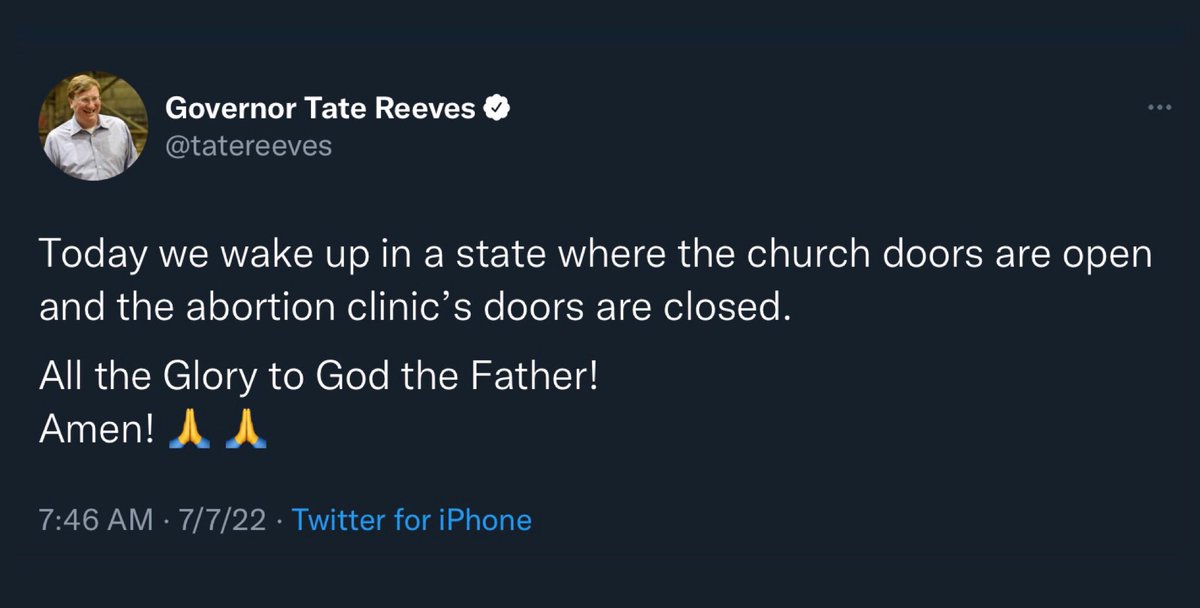cwebbonline's tweet photo. @tatereeves Mississippi, where the Governor is happy women now have to travel nearly 500 miles to access abortion care and doesn’t GAF that his state has the highest child poverty rate nationally or that the Black maternal death rate in his state is 3X higher than that of white women‼️ https://t.co/zVN6CC7dtR