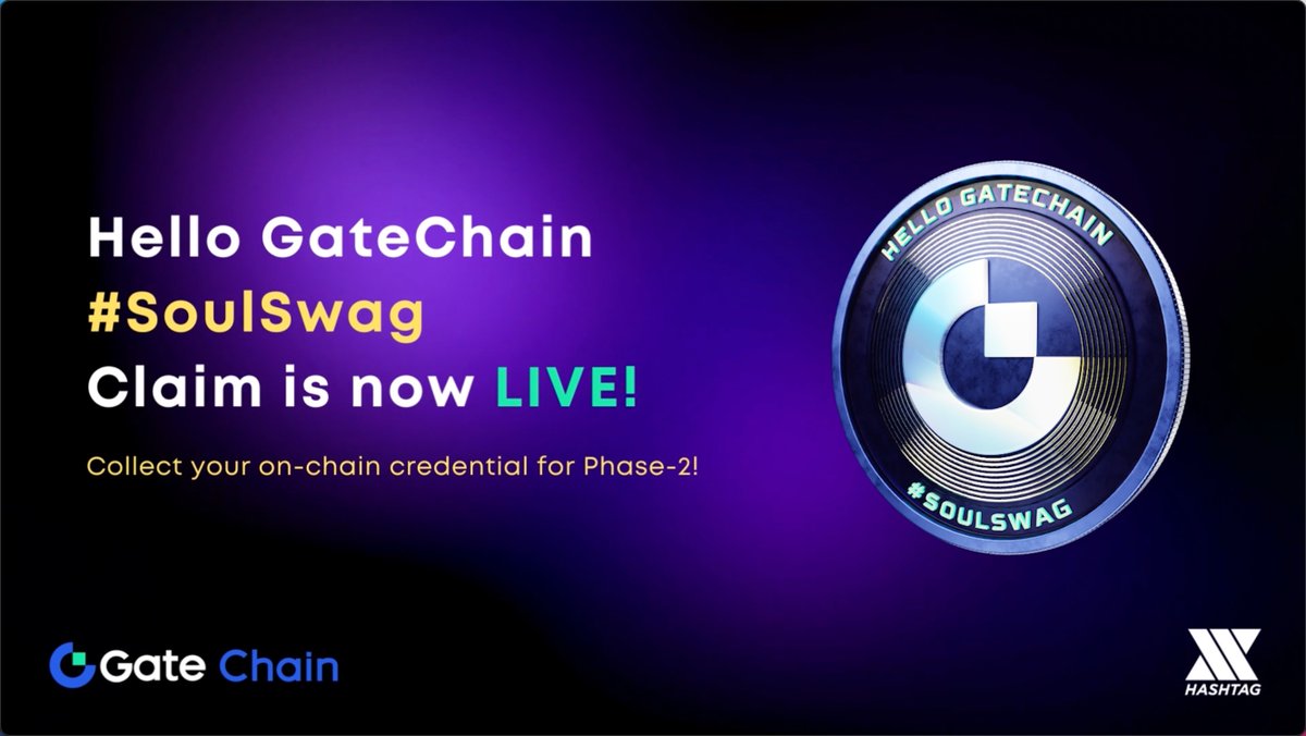 📡SBT claim for Tour De GateChain Phase 1 is now live &amp; $GT Gasdrop for valid participants is now complete! 🤩

📢You can now claim your Hello GateChain #SoulSwag &amp; $TDG tokens to participate in Phase 2 $TDG liquid staking activity 🔥

🔥Claim here ➡️ tinyurl.com/claimhellogt 🏃