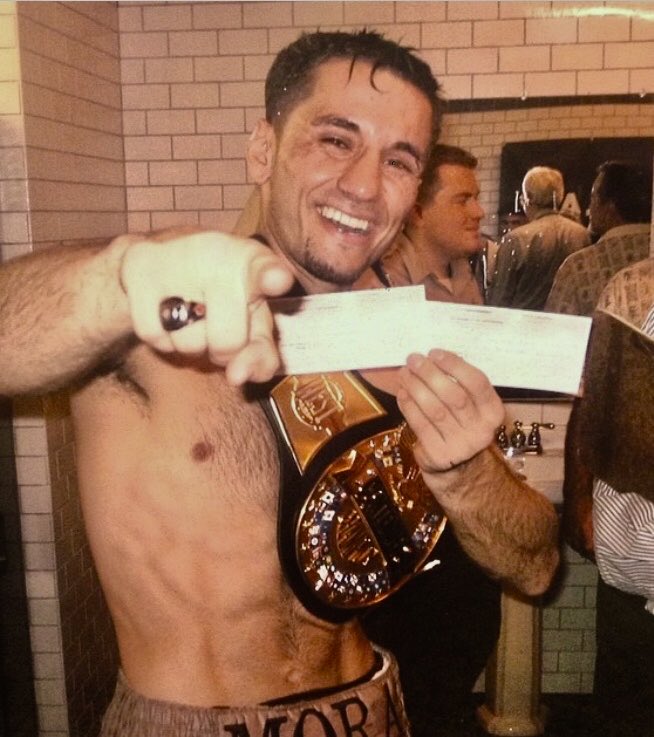 #tbt 2005 Vegas commissioner handing me my million dollar prize in the locker room. #TheContender