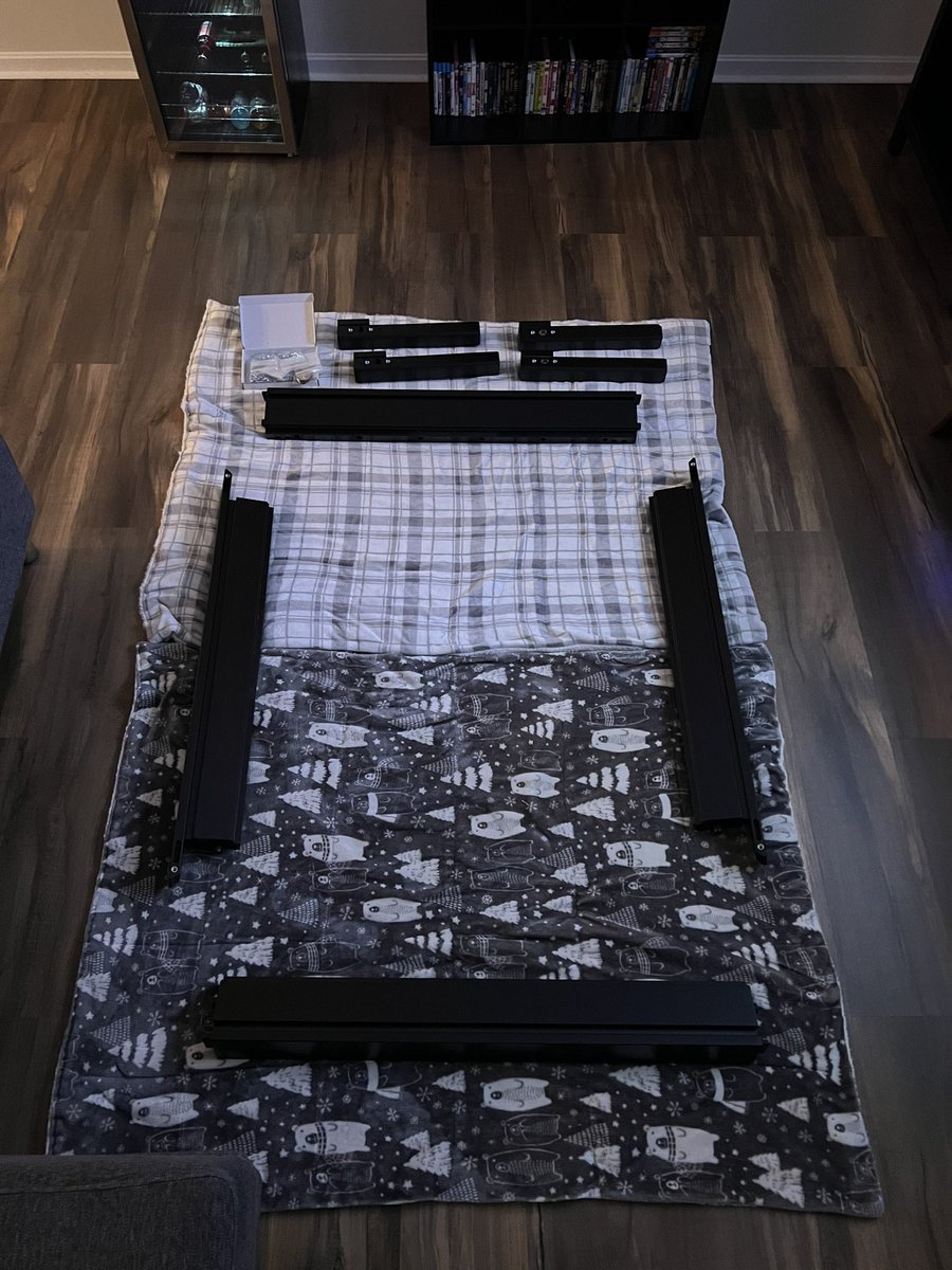 JeremyfilerJf's tweet photo. After months of working on it in the evenings I’ve finally finished my basement and get to finally build my Wyrmwood Modular Coffee Table while watching One Piece. #Wrymwood #Geek https://t.co/oeGvuXHUT2