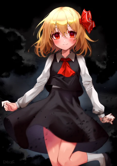 i'm a bit late orz but happy Rumia day!! #TouhouProject #東方Project #毎月七日はルーミアの日 