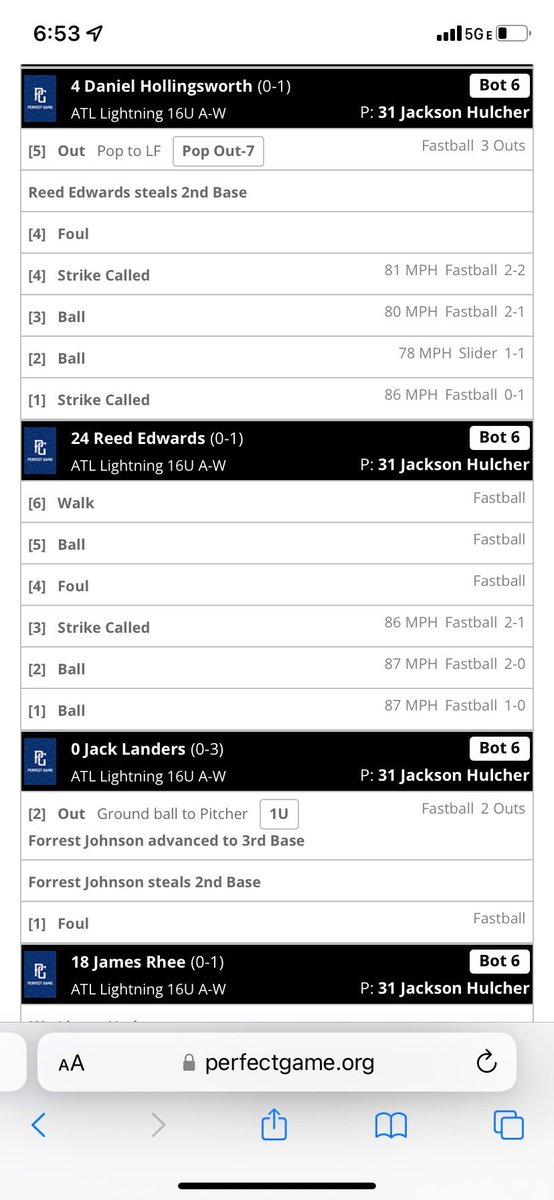jackson hulcher (@jacksonhulcher) on Twitter photo Great first game in Georgia today started the week off with a W. Hit a new PR of 87 excited for the rest of the week! <a href="/mattgerm0326/">MJG</a> <a href="/diamondelite8/">Diamond Elite</a> <a href="/coachplank8/">Sam Plank</a> <a href="/FlatgroundApp/">FLATGROUND Pitching</a> @TMeier5 <a href="/BRHS_Baseball/">Broad Run HS βΎοΈ</a> @JimmyJackson28 <a href="/BullpenPitching/">Kent | MINTING NOW π Club Kawaii Peace Project</a> Great first game in Georgia today started the week off with a W. Hit a new PR of 87 excited for the rest of the week! <a href="/mattgerm0326/">MJG</a> <a href="/diamondelite8/">Diamond Elite</a> <a href="/coachplank8/">Sam Plank</a> <a href="/FlatgroundApp/">FLATGROUND Pitching</a> @TMeier5 <a href="/BRHS_Baseball/">Broad Run HS βΎοΈ</a> @JimmyJackson28 <a href="/BullpenPitching/">Kent | MINTING NOW π Club Kawaii Peace Project</a>