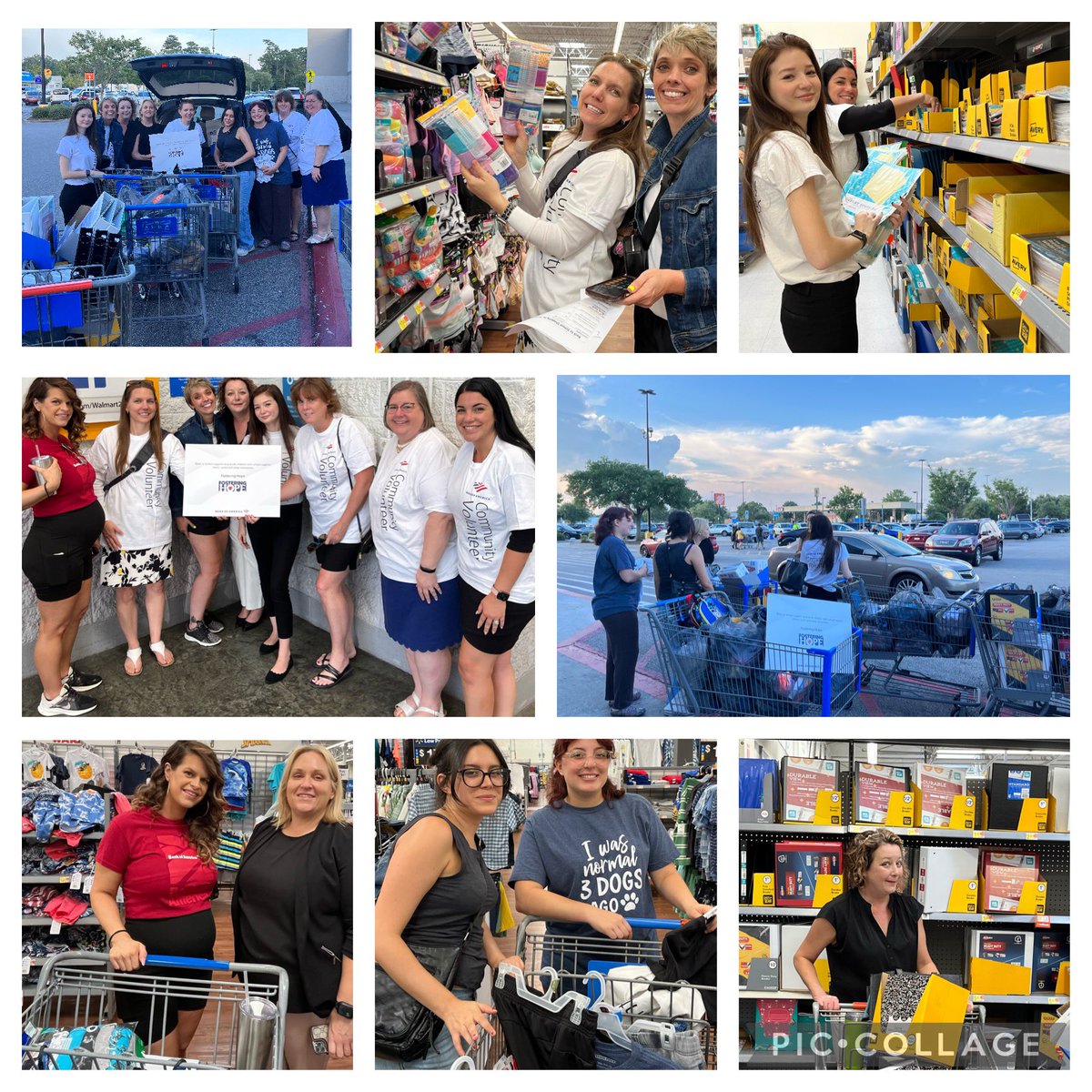 cecemyrtlebeach's tweet photo. Great evening @BankofAmerica volunteers shopping for school supplies for Fostering Hope. Awesome to be able to connect with the team for such a worthwhile cause. #volunteering #community #MyrtleBeach #connection https://t.co/F6wycehnnj