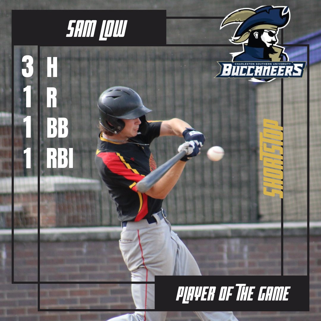 We’d love to recognize Sam Low as our player of the game! His energy and offense helped the Joes to a 9-4 victory over the Steam! 
He plays collegiately at Charleston Southern University!