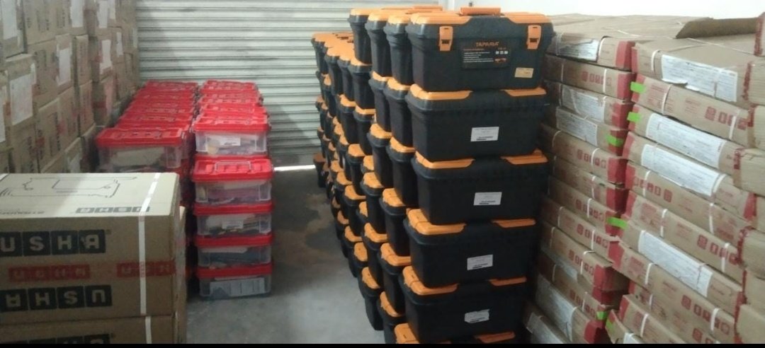 Tool kits received from Govt for distributing to trainees who got training under SANKALP scheme in Electritian,Plumbing and Tailoring courses
<a href="/dc_yadgir/">Harshal Bhoyar I.A.S Deputy Commissioner Yadgir</a> <a href="/ZP_Yadgir/">Yadgir Zilla Panchayat</a> <a href="/Skill_Karnataka/">𝐊.𝐒.𝐃.𝐂 - ಕರ್ನಾಟಕ ಕೌಶಲ್ಯ ಅಭಿವೃದ್ಧಿ ನಿಗಮ</a>