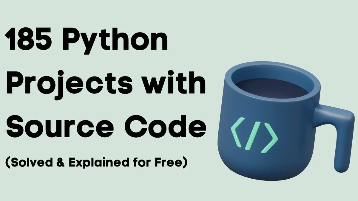 gp_pulipaka's tweet photo. 180+ Projects with Source Code! #BigData #Analytics #DataScience #AI #MachineLearning #IoT #IIoT #PyTorch #Python #RStats #TensorFlow #Java #JavaScript #ReactJS #GoLang #CloudComputing #Serverless #DataScientist #Linux #Programming #Coding #100DaysofCode  
https://t.co/TLL58eE6iG https://t.co/DKxuVod02l
