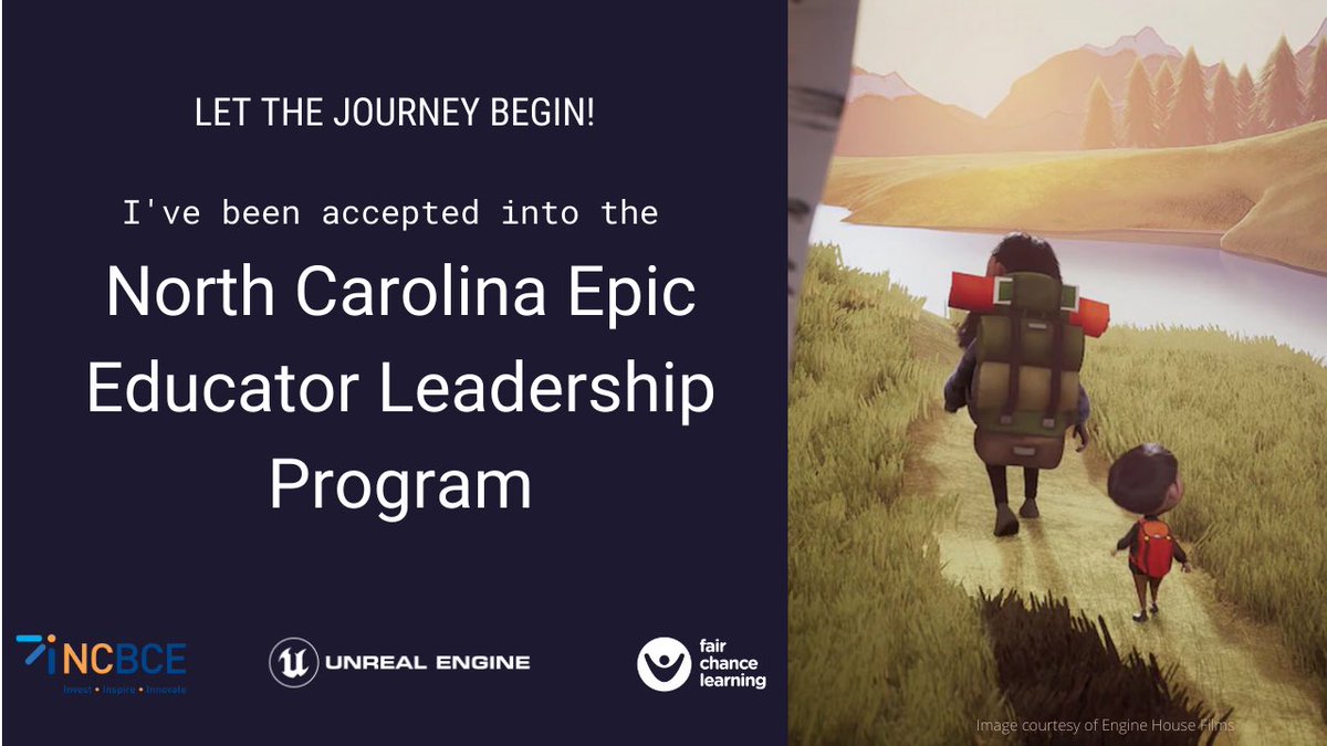 jrjett's tweet photo. So excited for this opportunity! Thanks to #FCLedu, #NCEELs, #UnrealEdu, and #Twinmotion https://t.co/M98Ij945mp