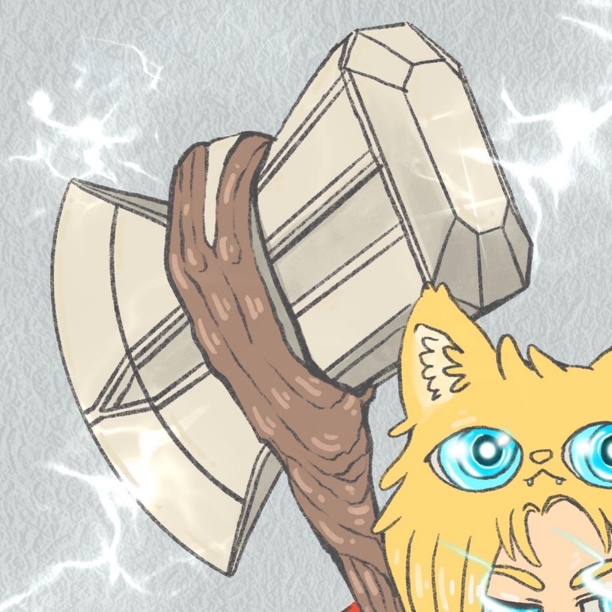 Love Cat and Thunder ❤️🐱⚡️

#ThorLoveAndThunder  #Thor #MarvelStudios #Marvel #FANART #cat