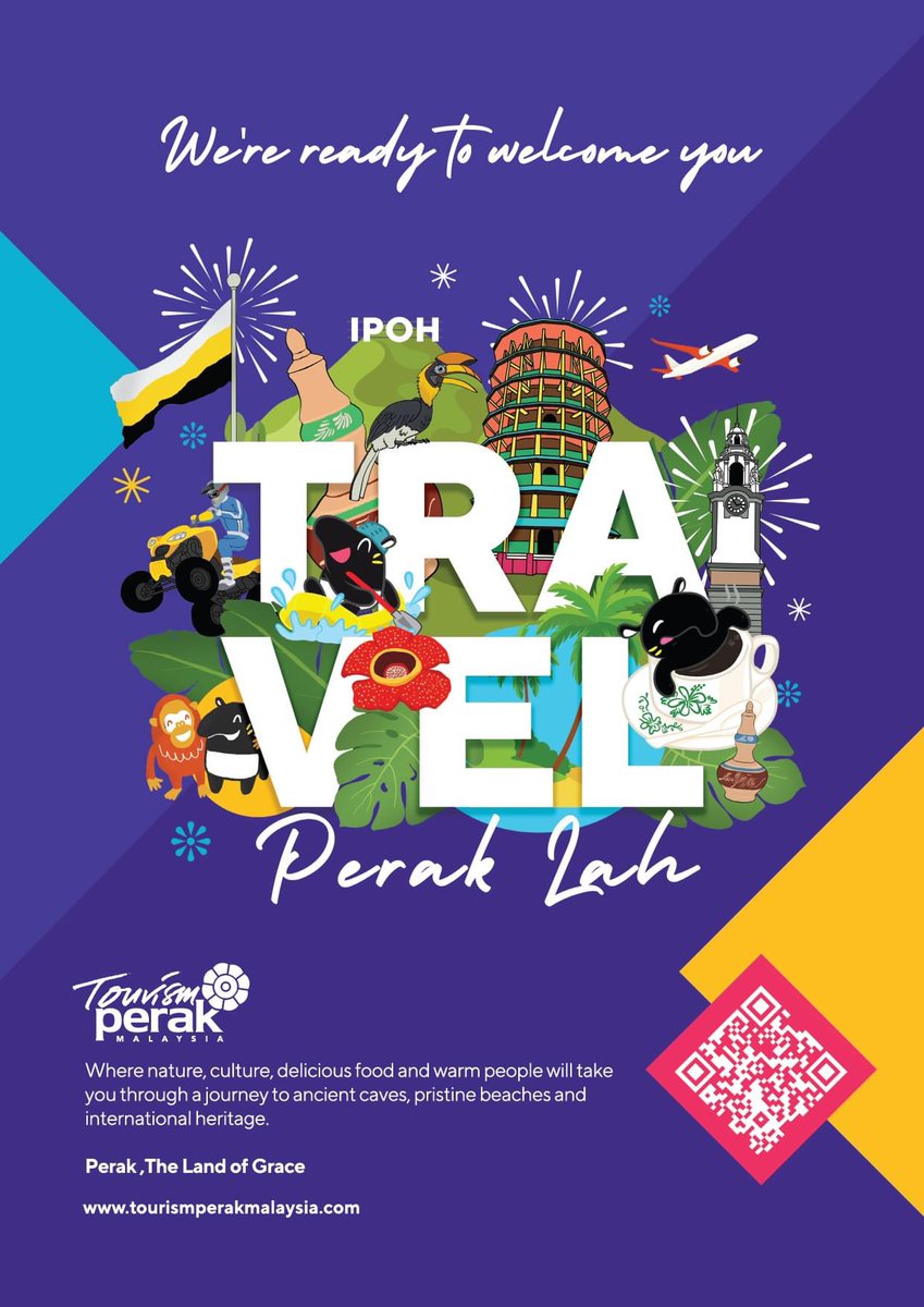 PerakTourism's tweet photo. Visit Tourism Perak booth this MITM Travel Fair @ Hall 3, booth C003-C004. Check out various exhibitors under the Tourism Perak booth promoting the best of Perak's nature, culture and cuisine! Not a booth to miss out on!
#mitm2022 #travelfair https://t.co/ScPF4uWKDi