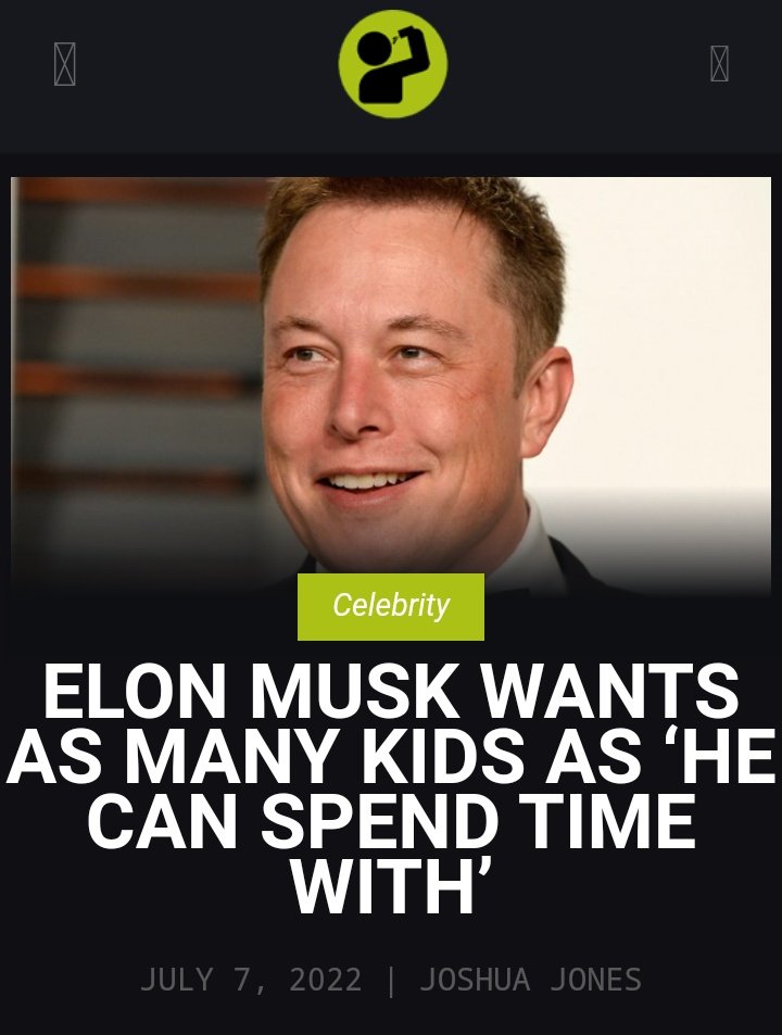 GypsyFree333's tweet photo. MISSION : #OccupyEarth 

#ElonMusk continues to enjoy his life as a father. Now, the Billionaire has recently suggested that he wants to keep making more kids
👍🥳

https://t.co/5M0YsgIhT8 https://t.co/v9Ba8HMqy2