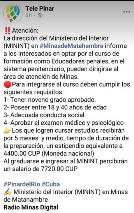 Fíjate si saben que el anuncio está dirigido a gente de poco cerebro que tienen que aclarar que CUP se refiere a la MONEDA NACIONAL 🤣😂😆