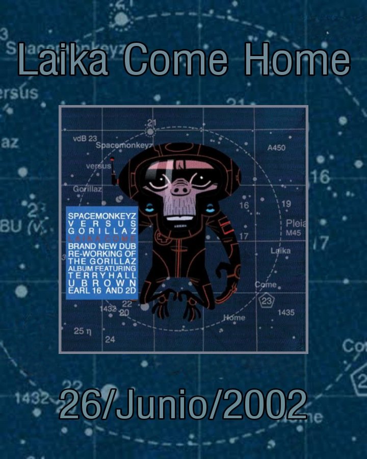 gorillaz_mex's tweet photo. El 26 de Junio, se cumplieron 20 años desde el lanzamiento del álbum, Laika Come Home. 

-El Doc 

#Gorillaz #LaikaComeHome #SpaceMonkeyz #Dub #2D #Noodle #Russel #Murdoc #DamonAlbarn #JamieHewlett #Phase1 #GorillazMexicoOficial #GorillazMexico #GFansUnidos #GFans https://t.co/HkUO8YY6wp