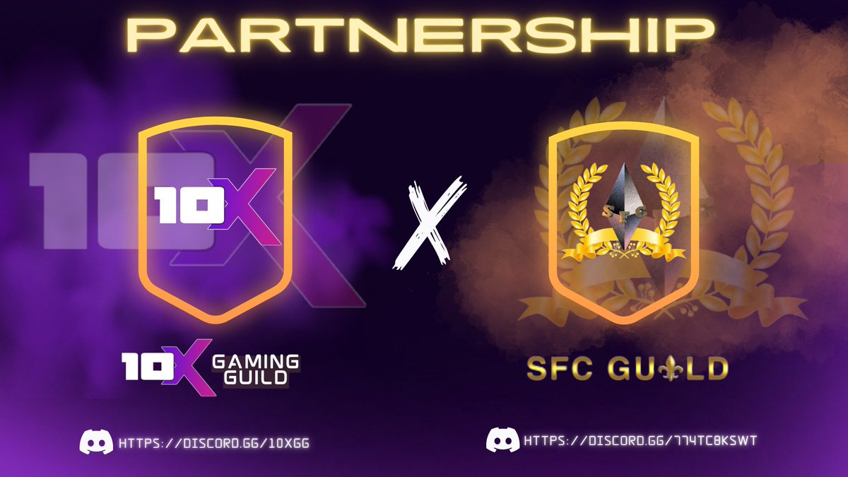 10XGamingGuild's tweet photo. 10XGG SHOW YOUR SUPPORT AND LOVE! ✨

💎 Introducing our new Allied Guild, SFC GUILD! 💎

We are excited to work with our Allied Guilds to help the NFT/P2E industry flourish.

 DISCORD:  https://t.co/0Nfrv3xO27

#MechNFT #P2E #10XGG #SFC https://t.co/A5EU0AEkVV