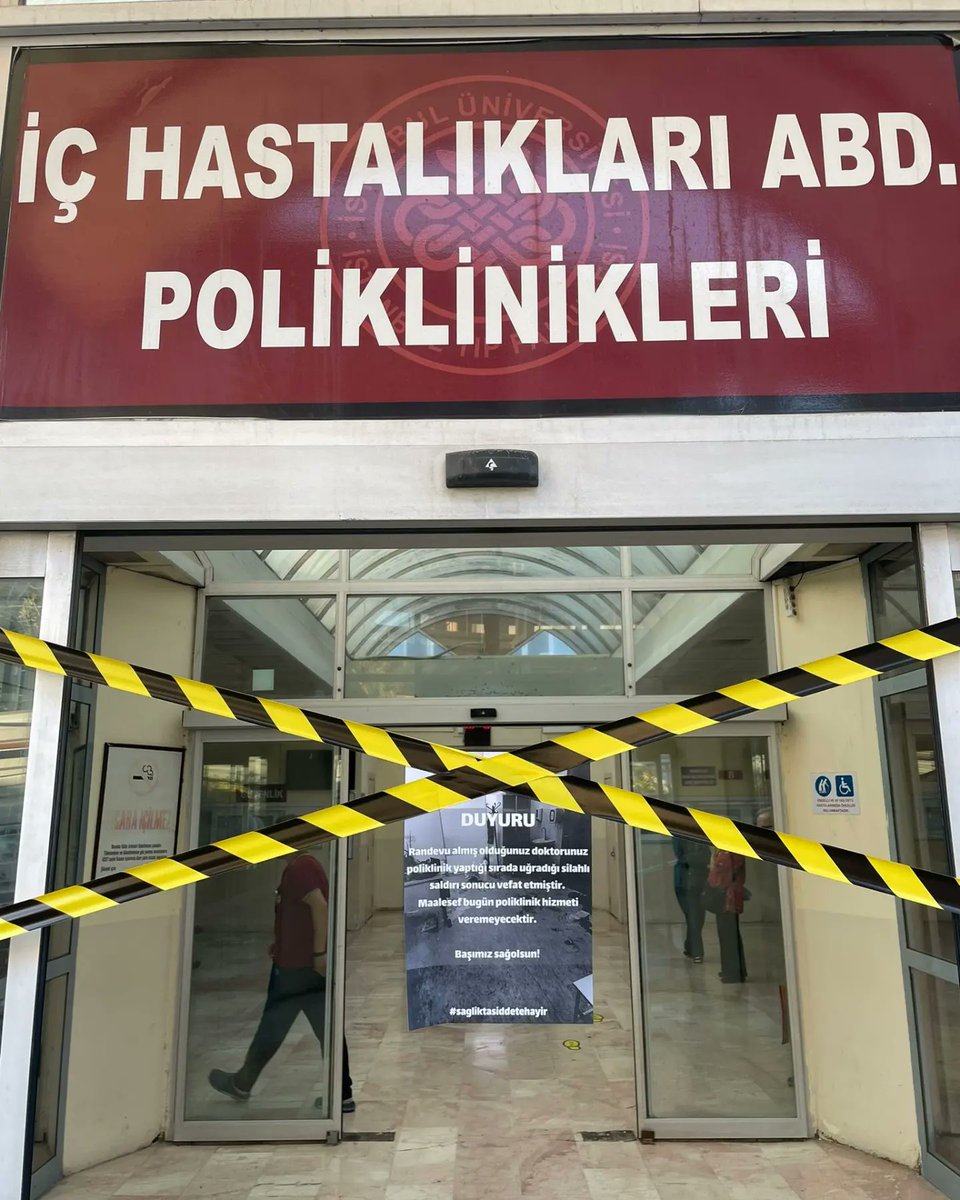 İstanbul Üniversitesi Tıp Fakültesi temsilciliğimiz; alınmayan önlemleri, yetersiz özlük hakları, düzelmeyen sorunları ve sevgili meslektaşımız Dr. Ekrem Karakaya'nın görevi başında şehit edilmesini protesto ederek grevlere destek verdi.