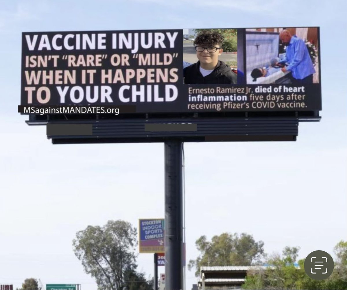 carolina_bonita's tweet image. Our first counter #billboards are out for @JrsGuardianV, the second one here claims that the jabs keeps you strong, our billboards are the reality of this #inoculation! Keep it away from little ones! 5million adverse reaction thousands of ignored #deaths.